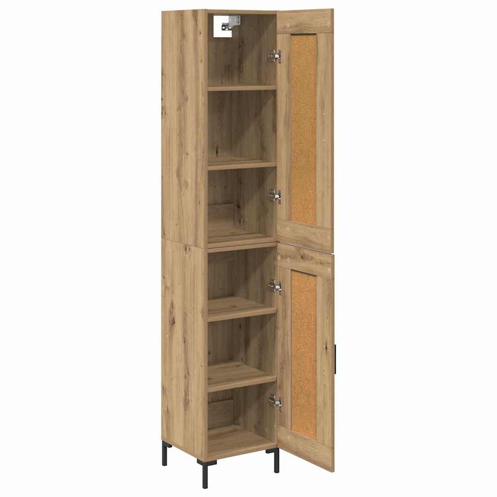 Haut Armoire Chêne artisanal 34,5 x 34 x 180 cm - XIOS