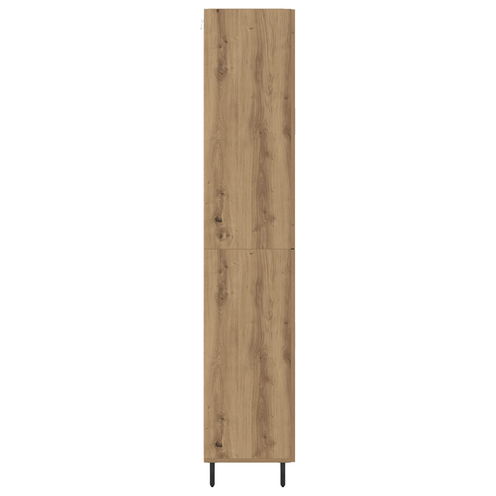 Haut Armoire 2 pcs Chêne artisanal Bois Aggloméré et Verre - XIOS
