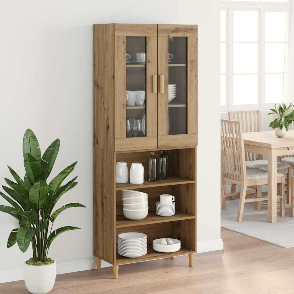 Haut Armoire Chêne artisanal 69,5 x 34 x 180 cm - XIOS