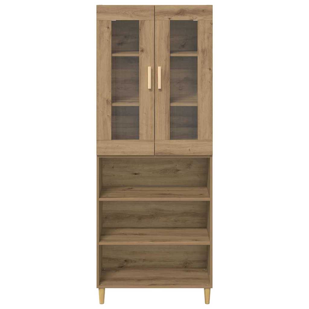 Haut Armoire Chêne artisanal 69,5 x 34 x 180 cm - XIOS