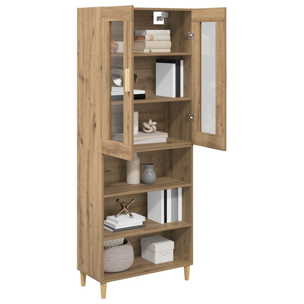 Haut Armoire Chêne artisanal 69,5 x 34 x 180 cm - XIOS