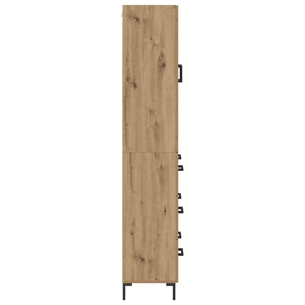 Haut Armoire 2 pcs Chêne artisanal Bois d'ingénierie - XIOS