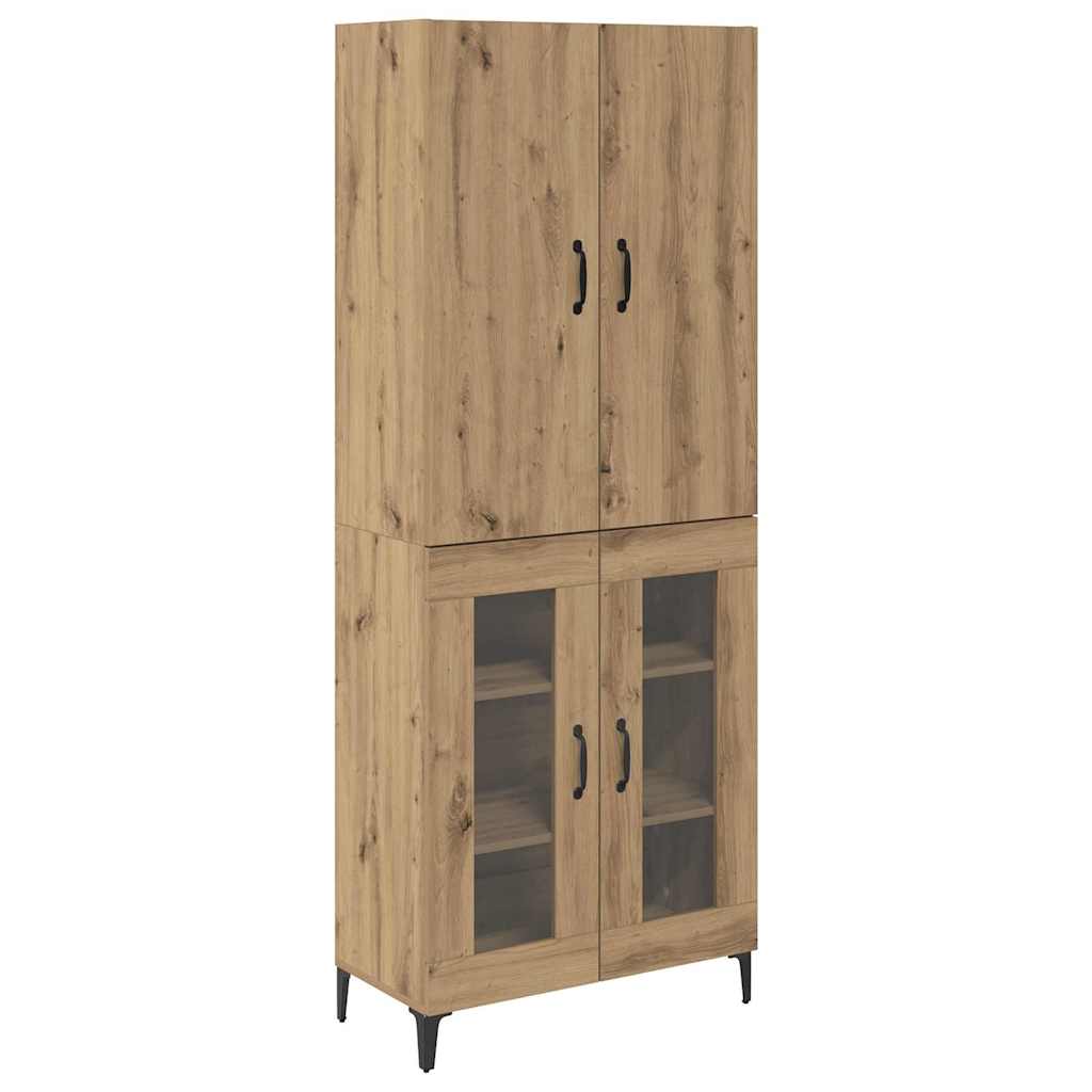 Haut Armoire Montage mural Chêne artisanal 69,5 x 34 x 180 cm - XIOS