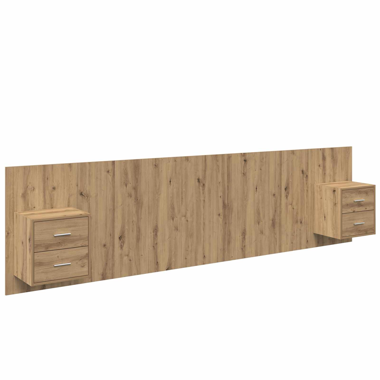 Tête de lit avec armoire avec tiroir 3 pcs Chêne artisanal - XIOS