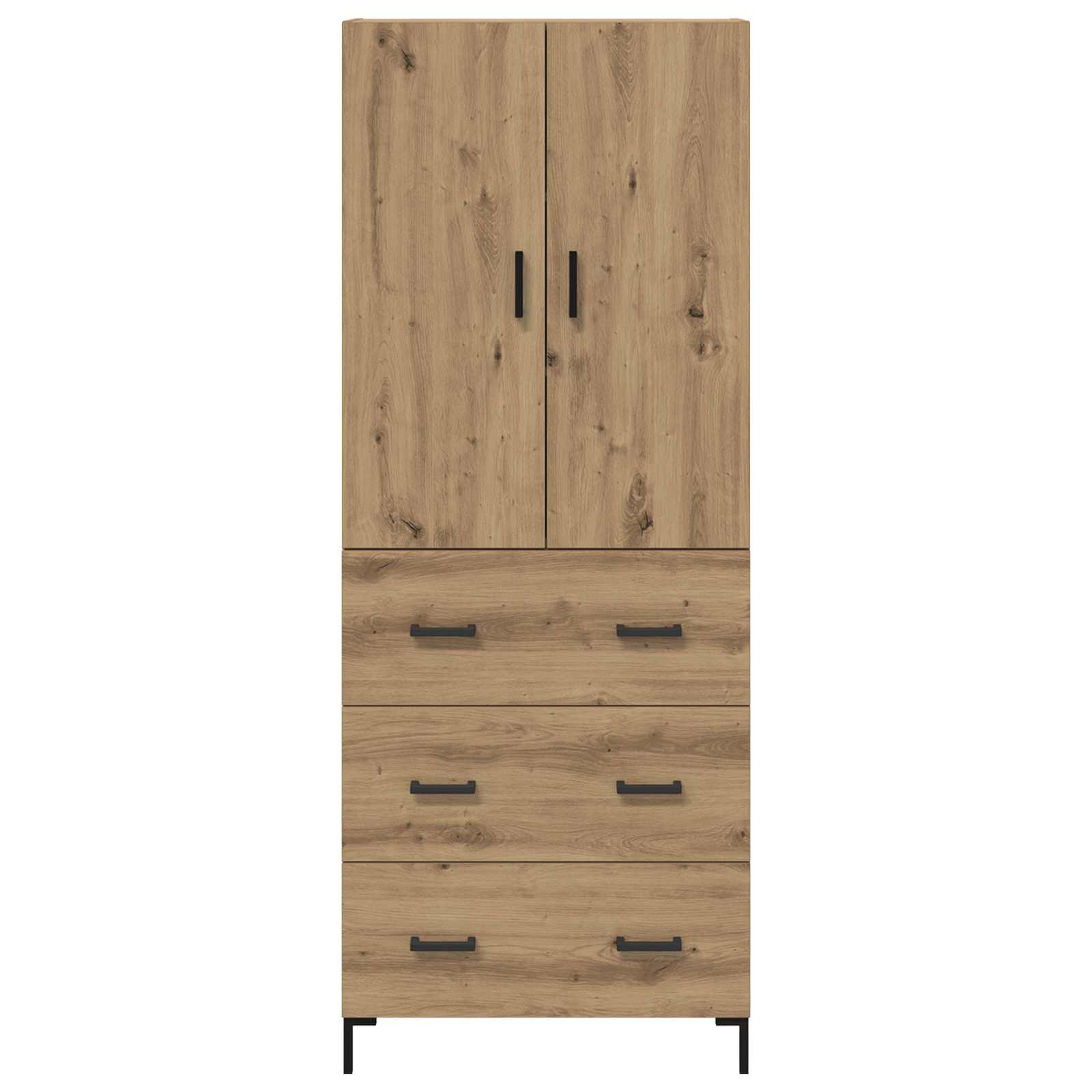 Haut Armoire Montage mural Chêne artisanal 69,5 x 34 x 180 cm - XIOS