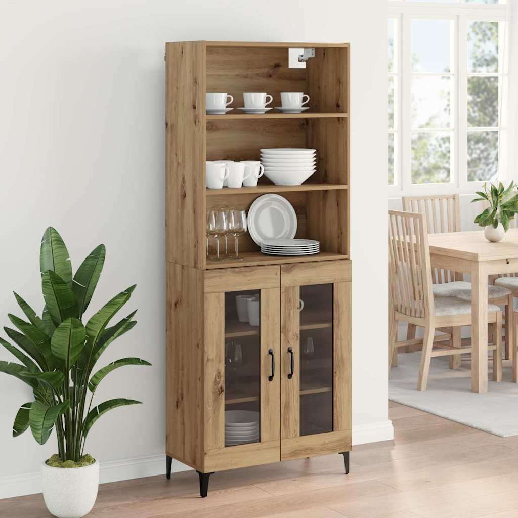 Haut Armoire Chêne artisanal 69,5 x 34 x 180 cm - XIOS