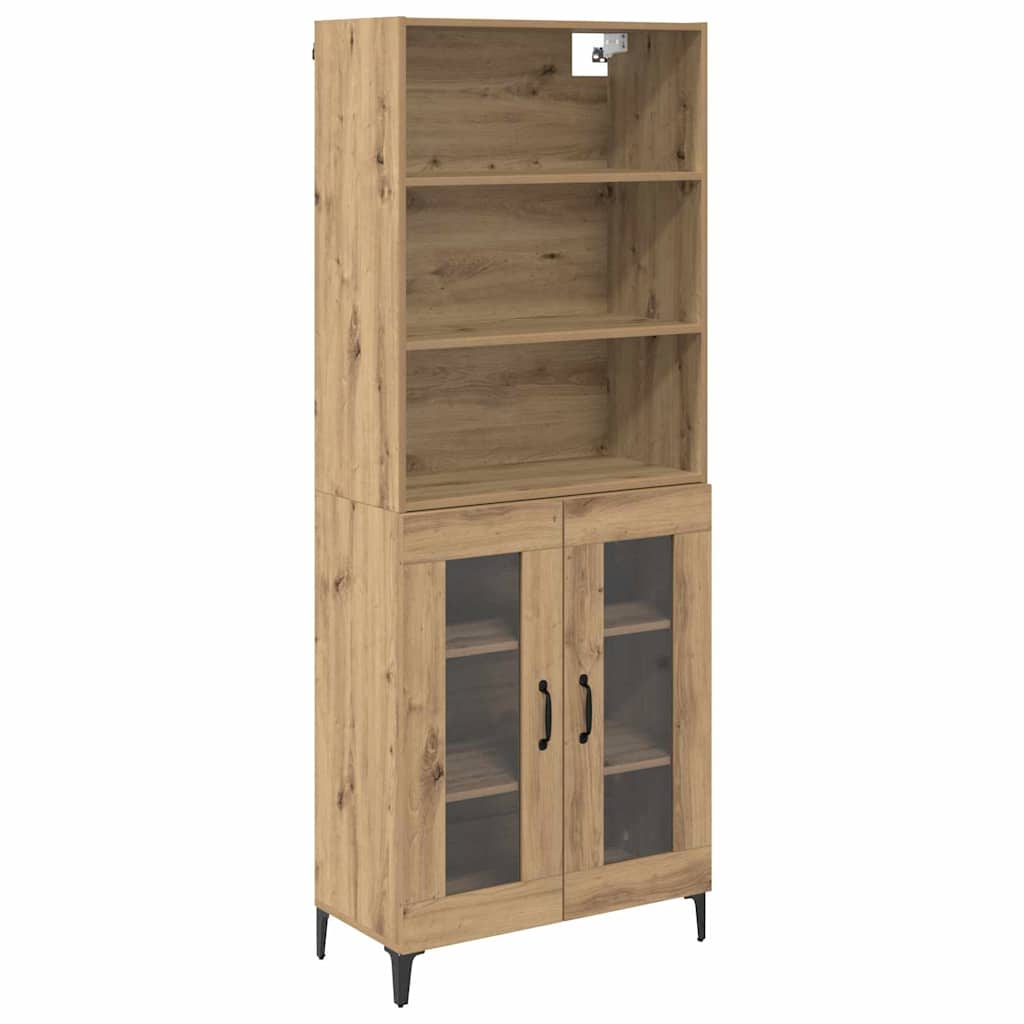 Haut Armoire Chêne artisanal 69,5 x 34 x 180 cm - XIOS