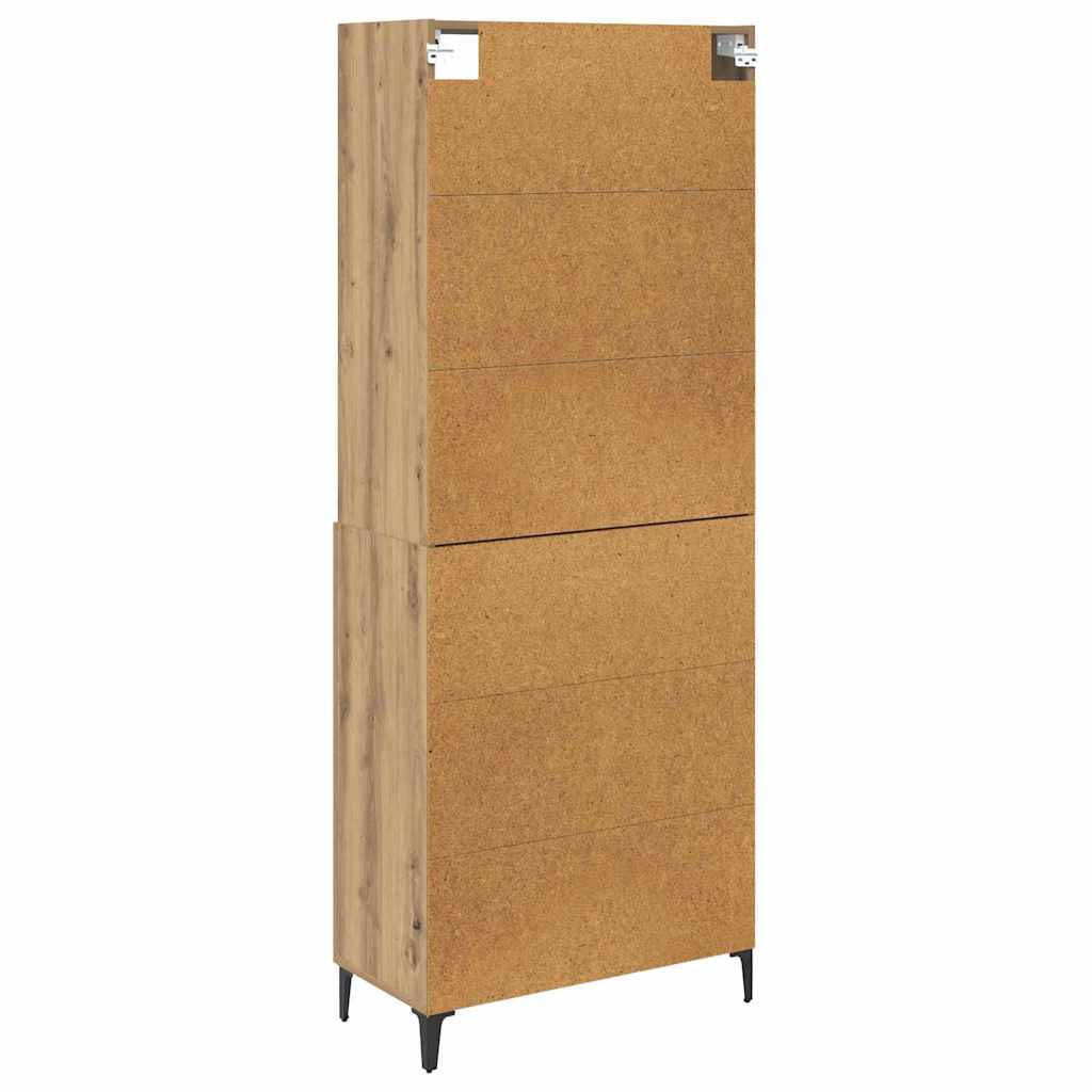 Haut Armoire Chêne artisanal 69,5 x 34 x 180 cm - XIOS