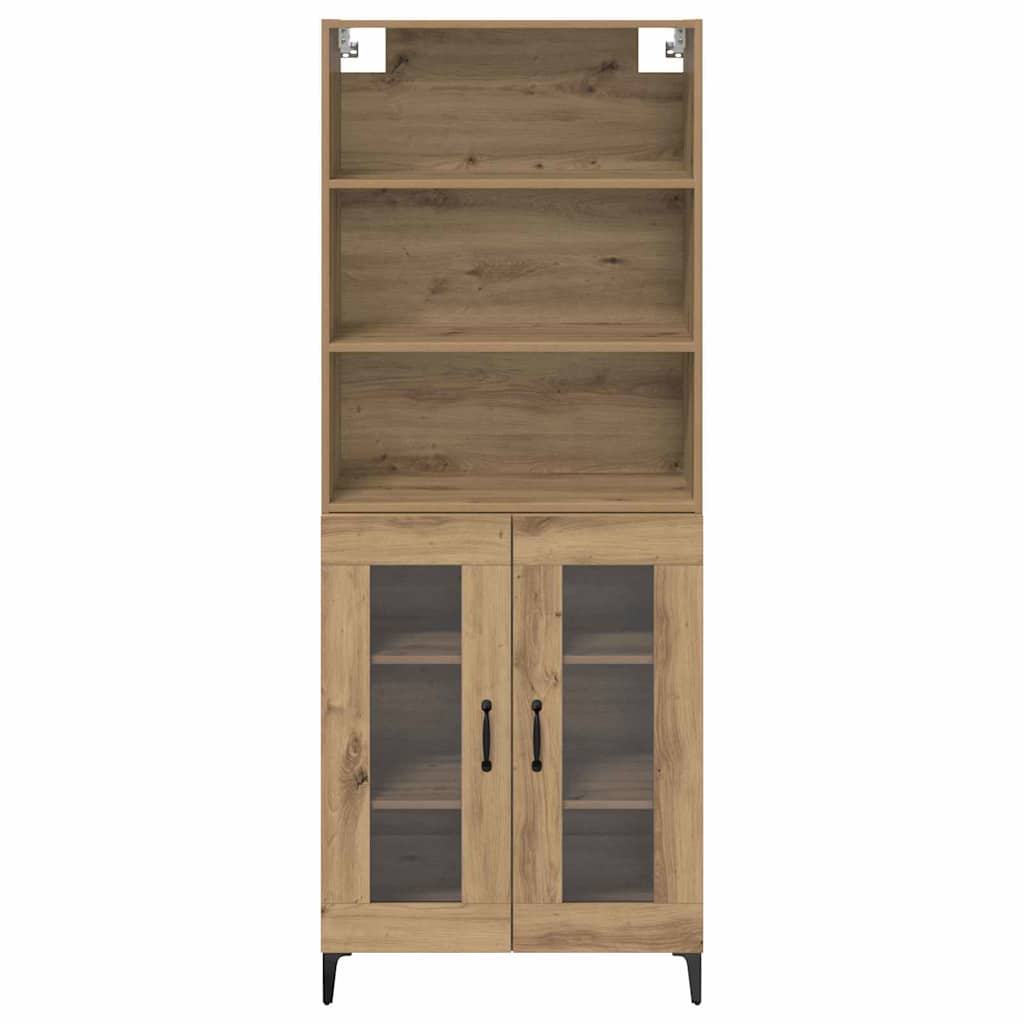 Haut Armoire Chêne artisanal 69,5 x 34 x 180 cm - XIOS