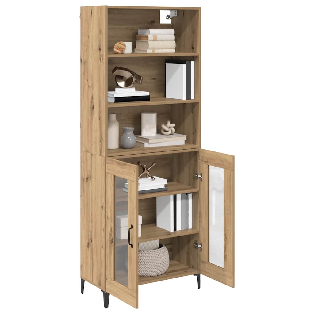 Haut Armoire Chêne artisanal 69,5 x 34 x 180 cm - XIOS