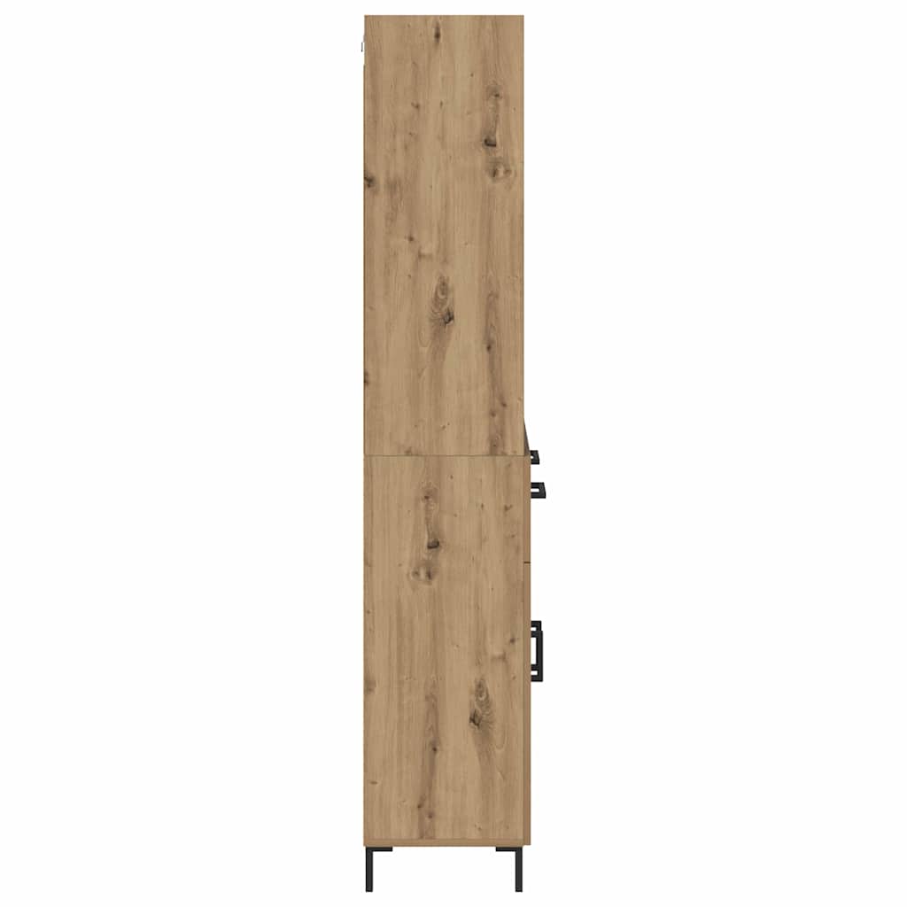 Haut Armoire avec tiroir Chêne artisanal 69,5 x 32,5 x 180 cm - XIOS