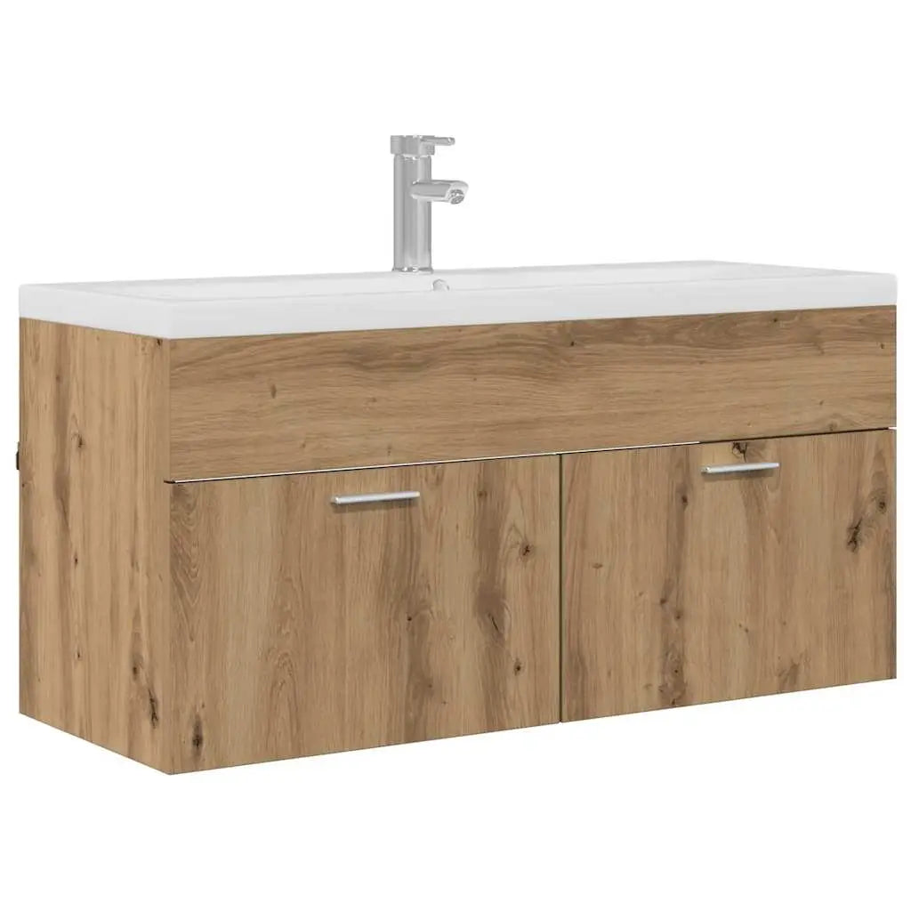 Armoire de salle de bain Chêne artisanal 100 x 38,5 x 46 cm - XIOS