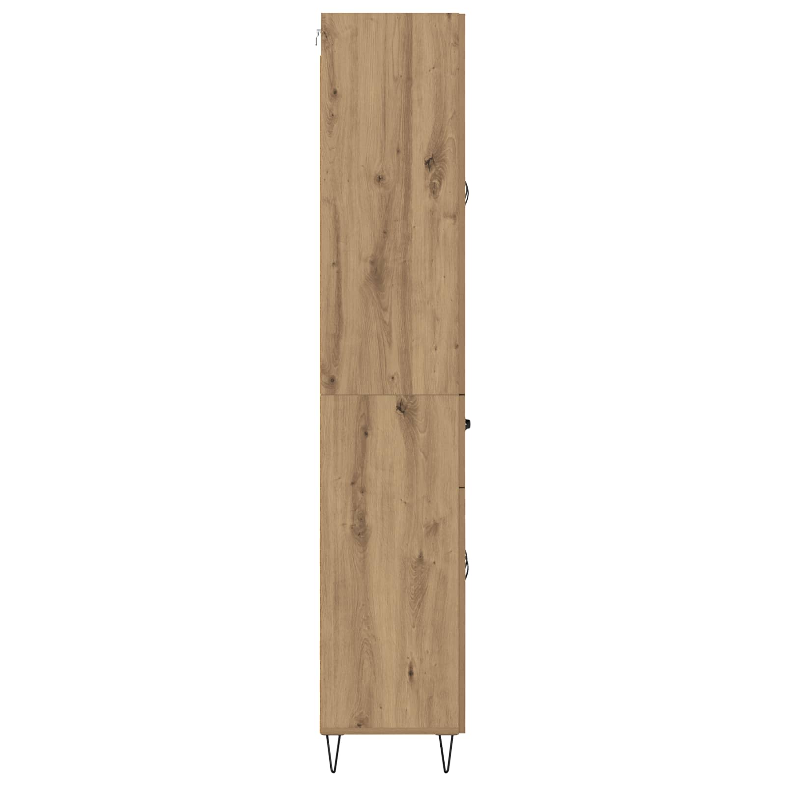 Haut Armoire 2 pcs Chêne artisanal Bois Aggloméré et Verre - XIOS