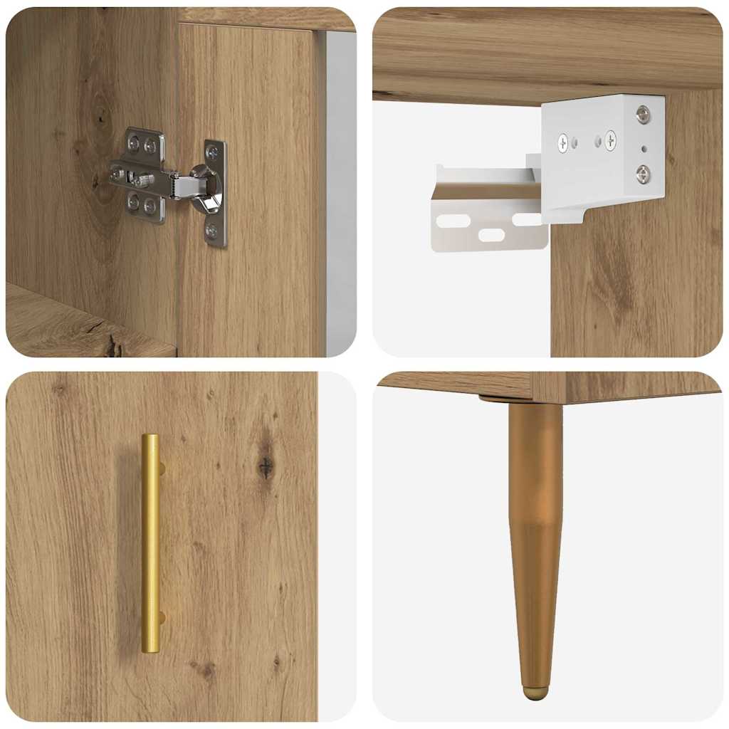 Haut Armoire Chêne artisanal 34,5 x 34 x 180 cm - XIOS