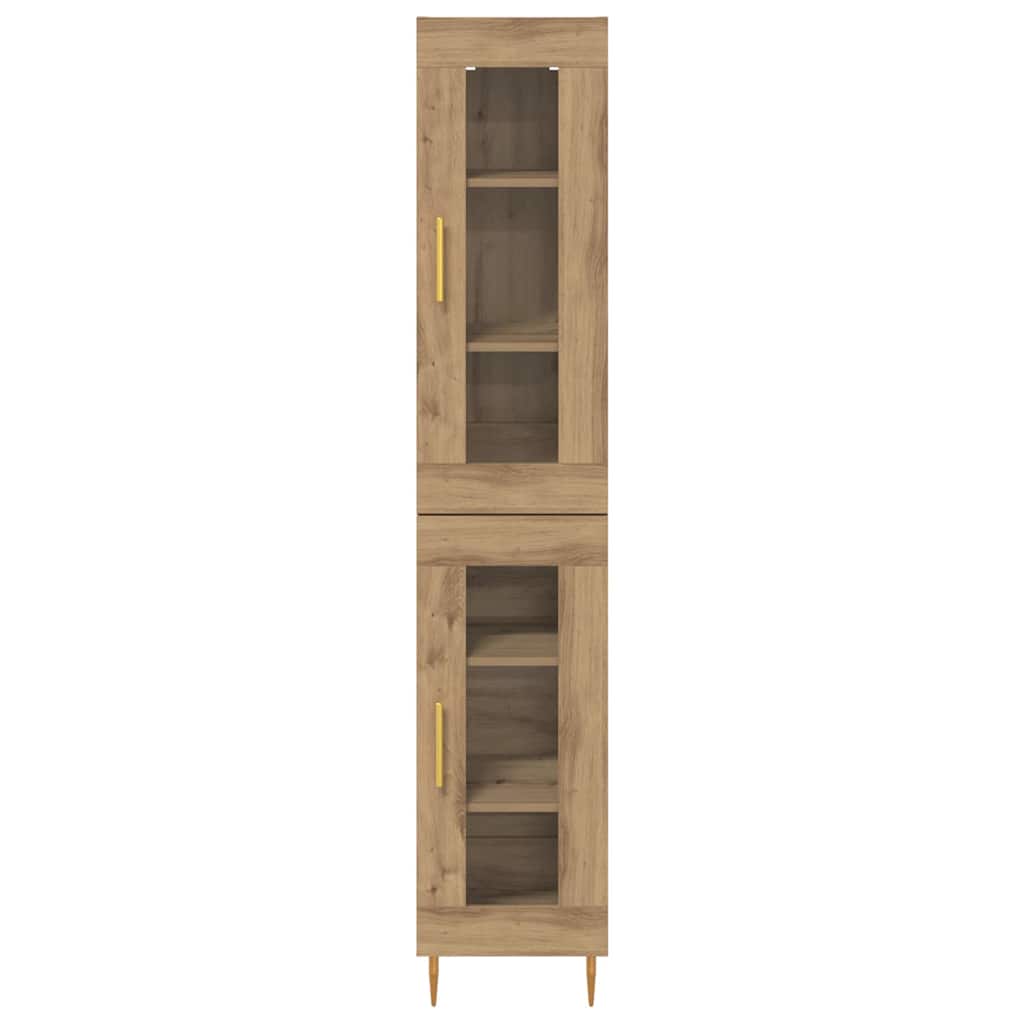Haut Armoire Chêne artisanal 34,5 x 34 x 180 cm - XIOS