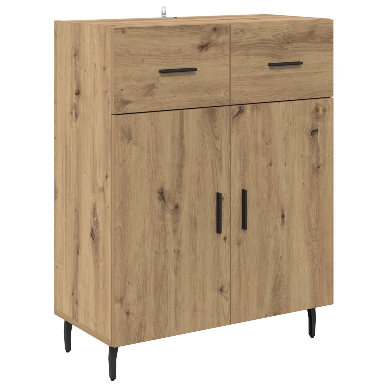 Haut Armoire avec tiroir Chêne artisanal 69,5 x 34 x 180 cm - XIOS
