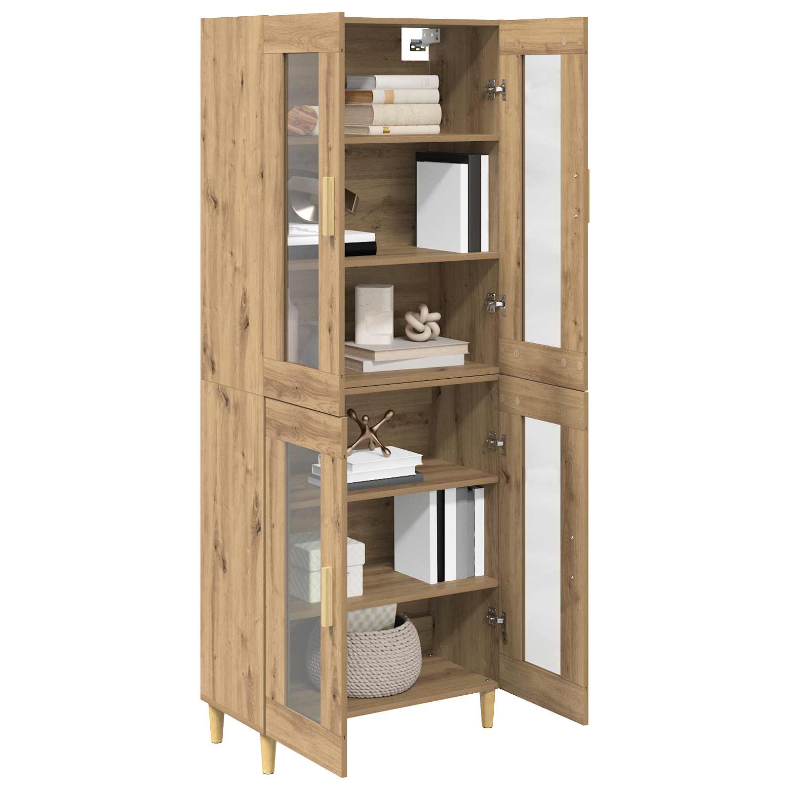 Haut Armoire Chêne artisanal 69,5 x 34 x 180 cm - XIOS