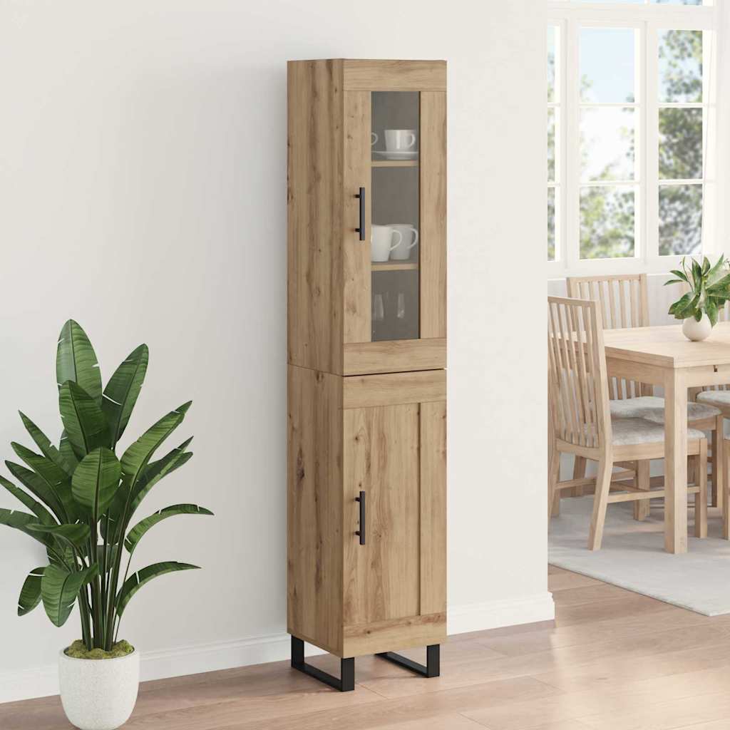Haut Armoire Chêne artisanal 69,5 x 34 x 180 cm - XIOS