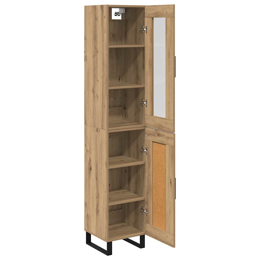 Haut Armoire Chêne artisanal 69,5 x 34 x 180 cm - XIOS