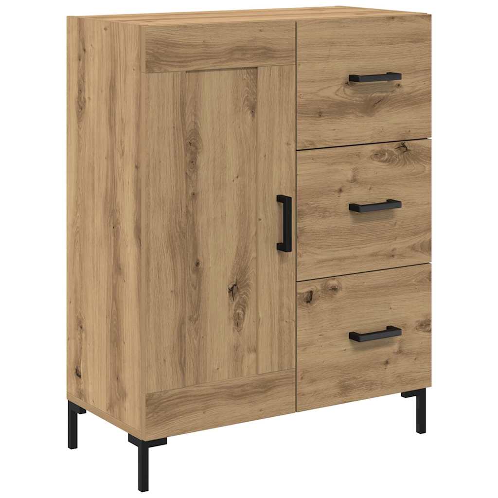 Haut Armoire 2 pcs Chêne artisanal Bois d'ingénierie - XIOS