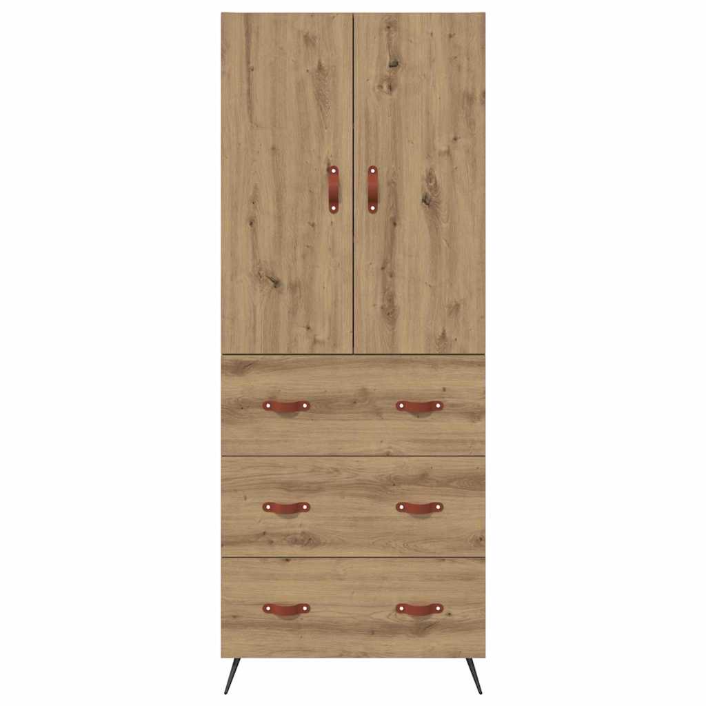 Haut Armoire Montage mural Chêne artisanal 69,5 x 34 x 180 cm - XIOS