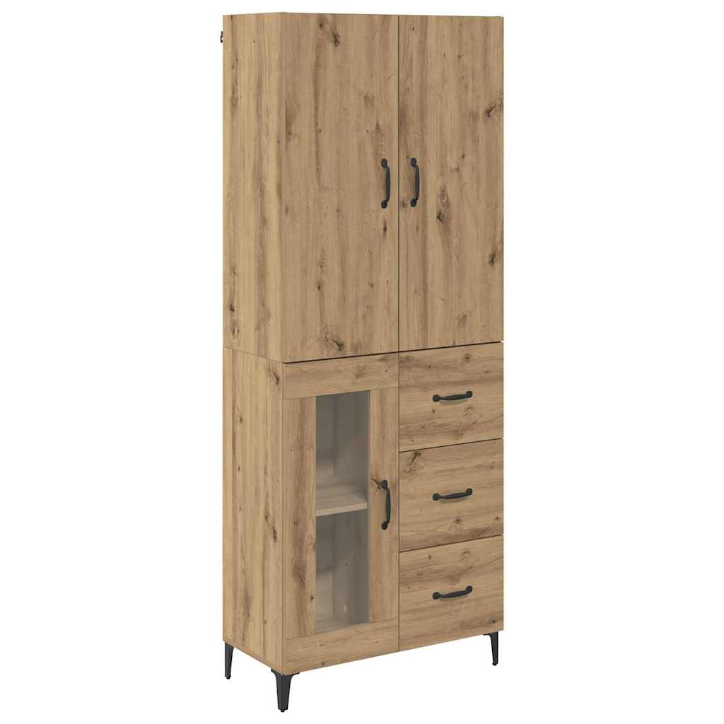 Haut Armoire Chêne artisanal 69,5 x 34 x 180 cm Bois d'ingénierie - XIOS