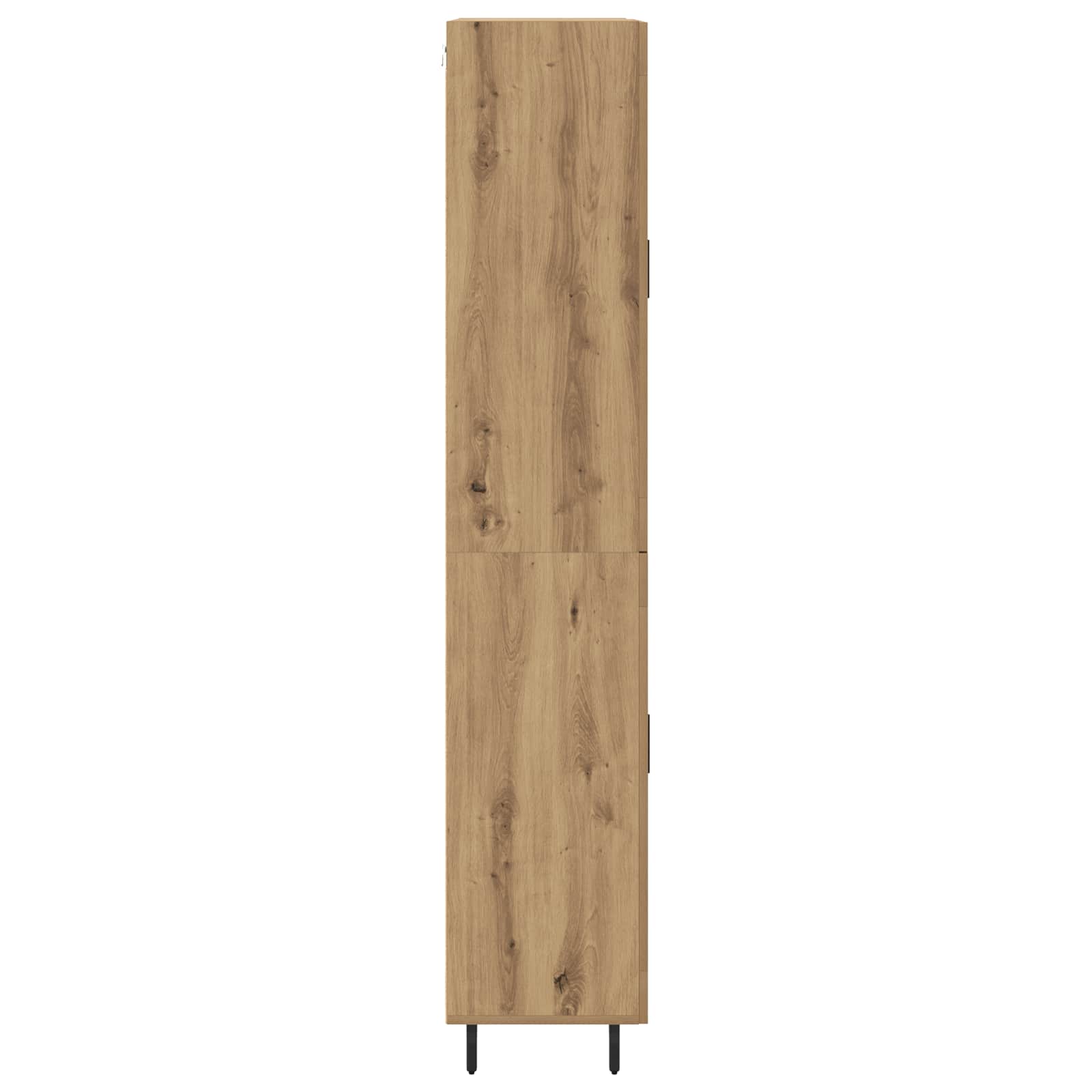 Haut Armoire 2 pcs Chêne artisanal Bois Aggloméré et Verre - XIOS