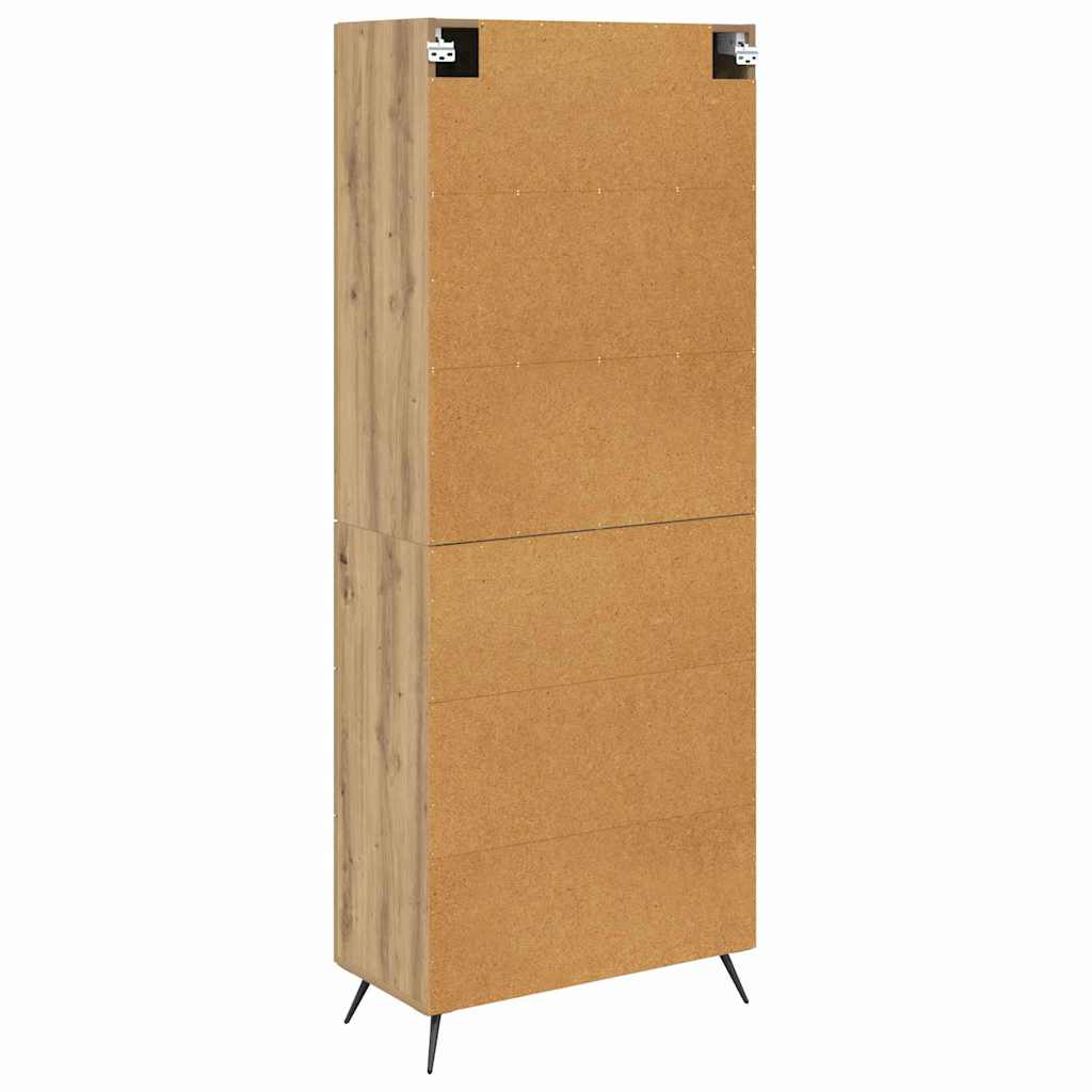 Haut Armoire avec tiroir Chêne artisanal 69,5 x 34 x 180 cm - XIOS