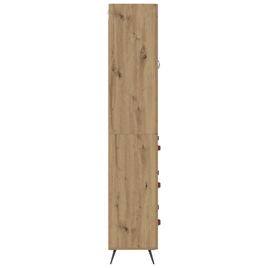 Haut Armoire avec tiroir Chêne artisanal 69,5 x 34 x 180 cm - XIOS