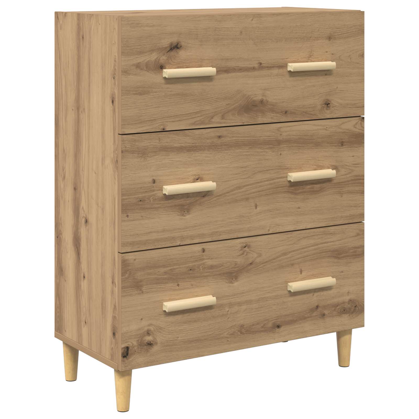 Haut Armoire avec tiroir Chêne artisanal 69,5 x 32,5 x 180 cm - XIOS