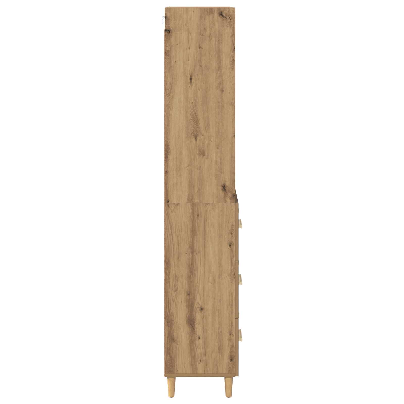 Haut Armoire avec tiroir Chêne artisanal 69,5 x 32,5 x 180 cm - XIOS
