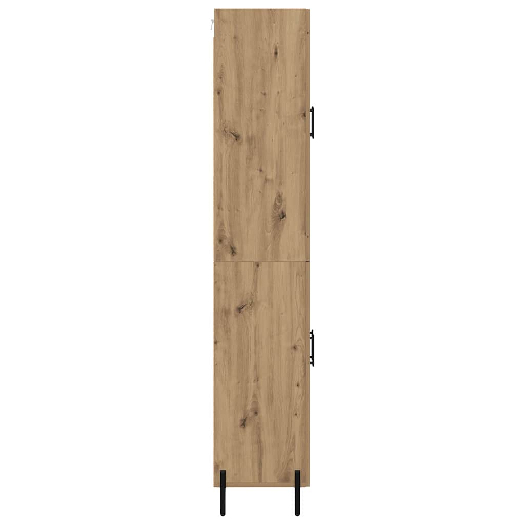 Haut Armoire Montage mural Chêne artisanal 69,5 x 34 x 180 cm - XIOS
