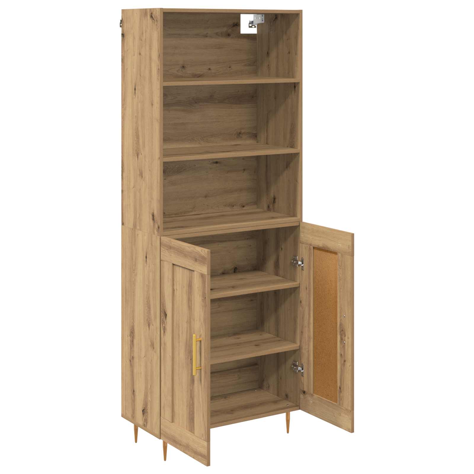 Haut Armoire Chêne artisanal 69,5 x 32,5 x 180 cm - XIOS