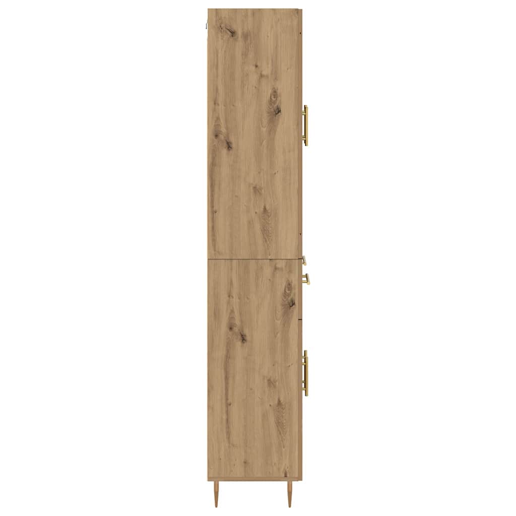 Haut Armoire 2 pcs Chêne artisanal Bois d'ingénierie - XIOS