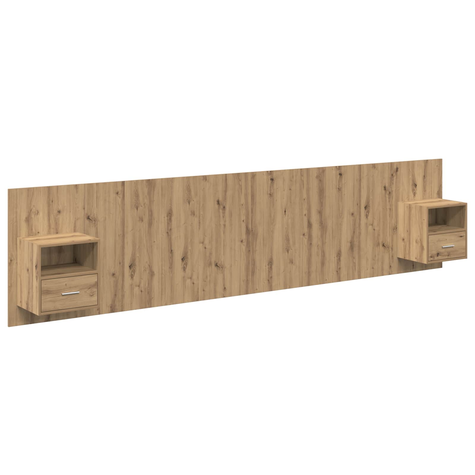 Tête de lit avec armoire avec tiroir 3 pcs Chêne artisanal - XIOS
