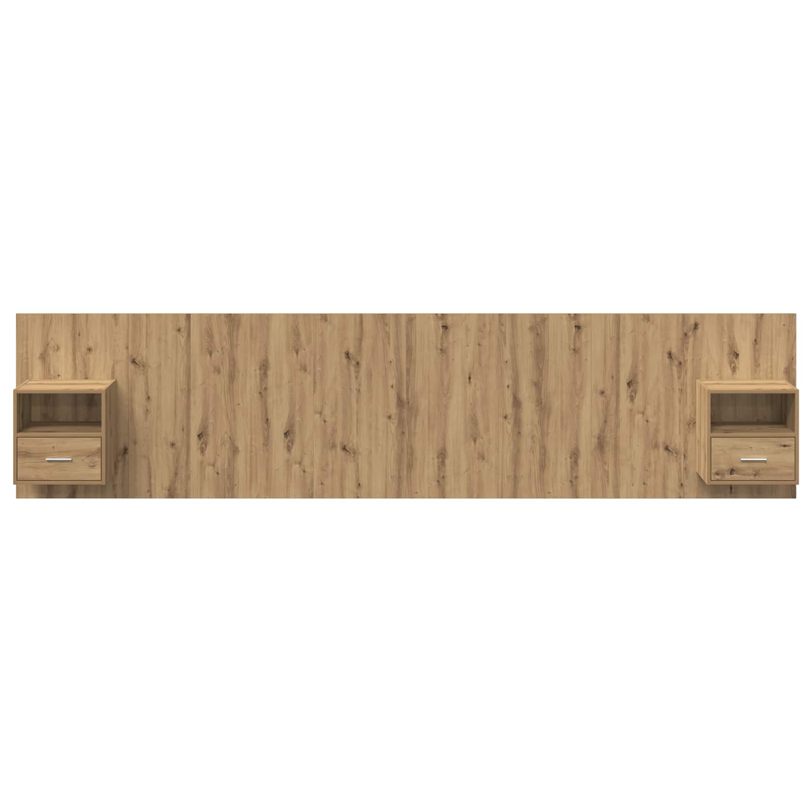Tête de lit avec armoire avec tiroir 3 pcs Chêne artisanal - XIOS