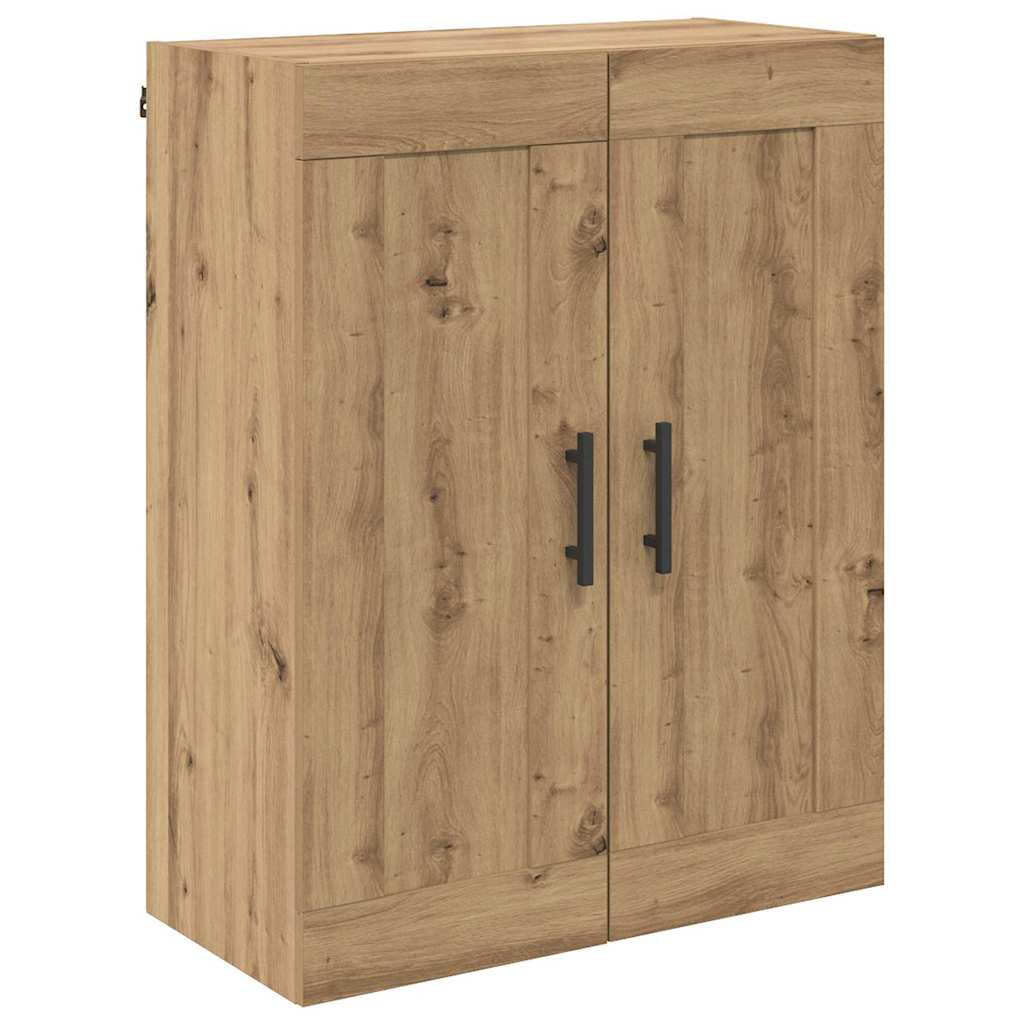 Haut Armoire 2 pcs Chêne artisanal Bois Aggloméré et Verre - XIOS