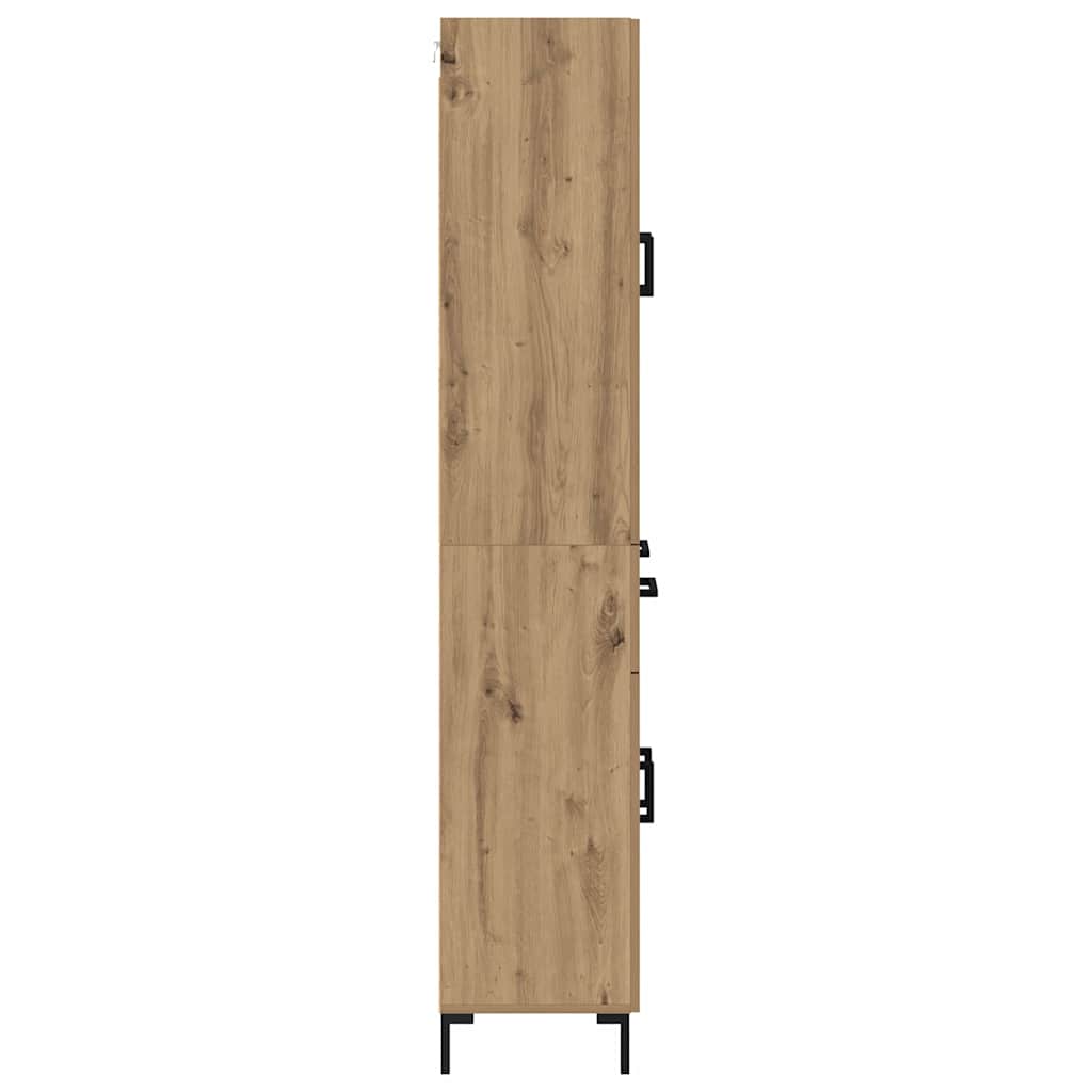 Haut Armoire Montage mural Chêne artisanal 69,5 x 34 x 180 cm - XIOS