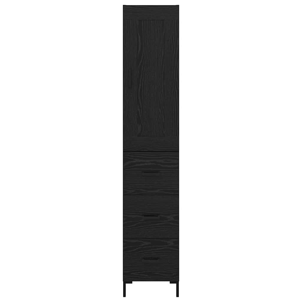 Haut Armoire Chêne noir 34,5 x 34 x 180 cm Bois d'ingénierie - XIOS