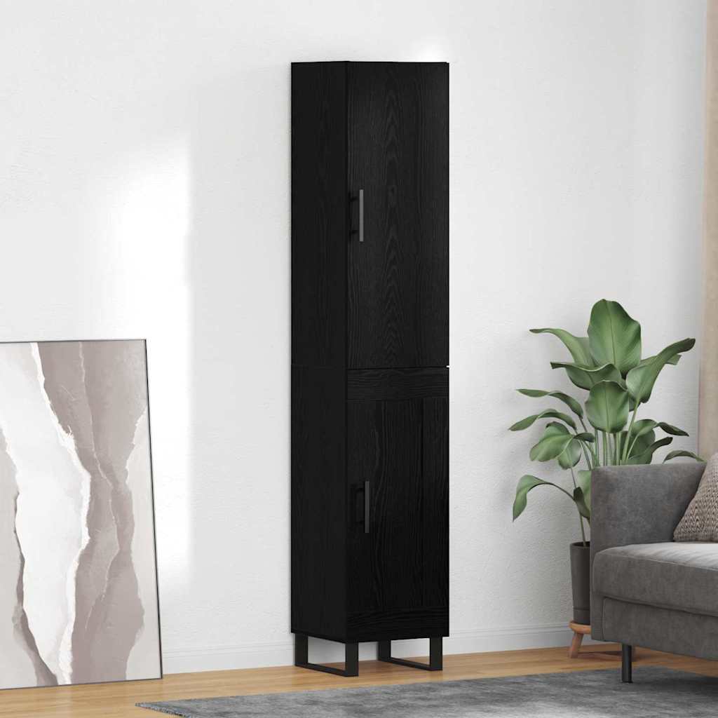 Haut Armoire Chêne noir 34,5 x 34 x 180 cm Bois d'ingénierie - XIOS