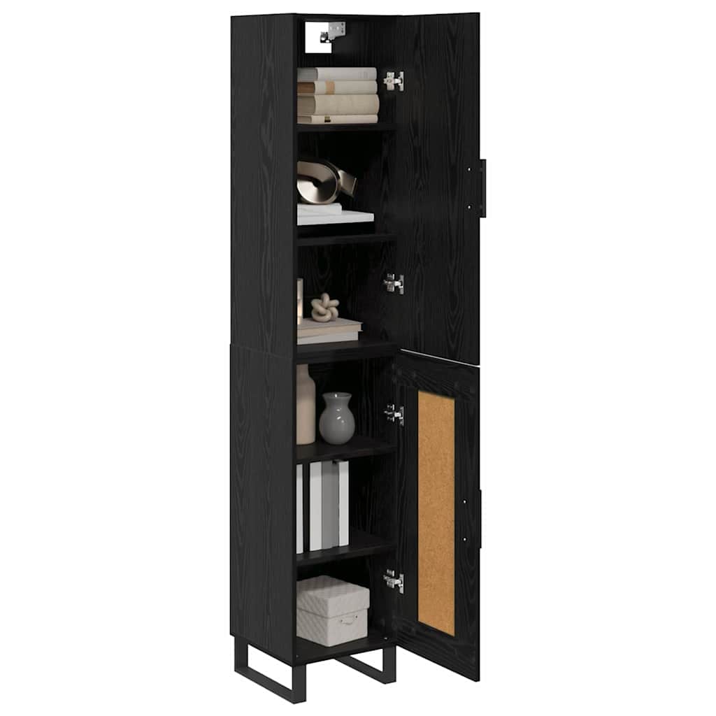 Haut Armoire Chêne noir 34,5 x 34 x 180 cm Bois d'ingénierie - XIOS