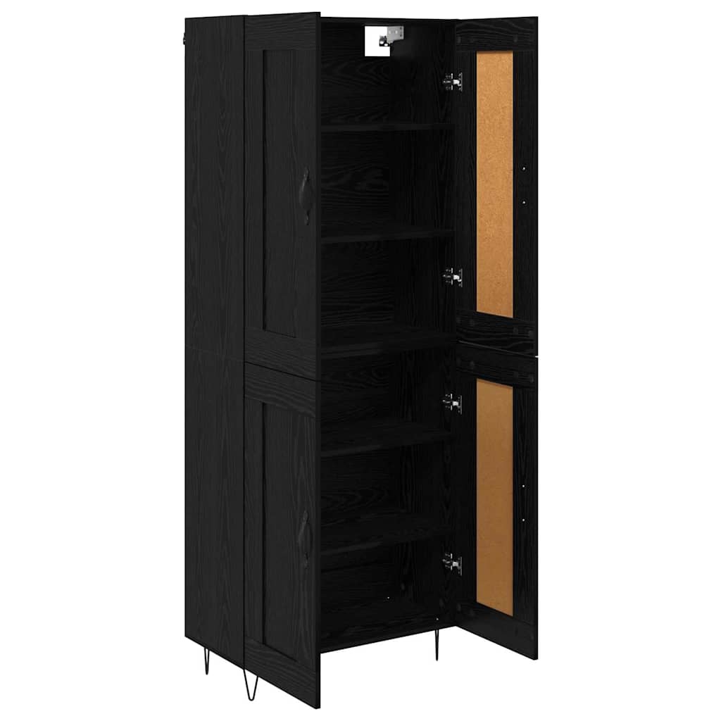 Haut Armoire Chêne noir 69,5 x 34 x 180 cm Bois d'ingénierie - XIOS
