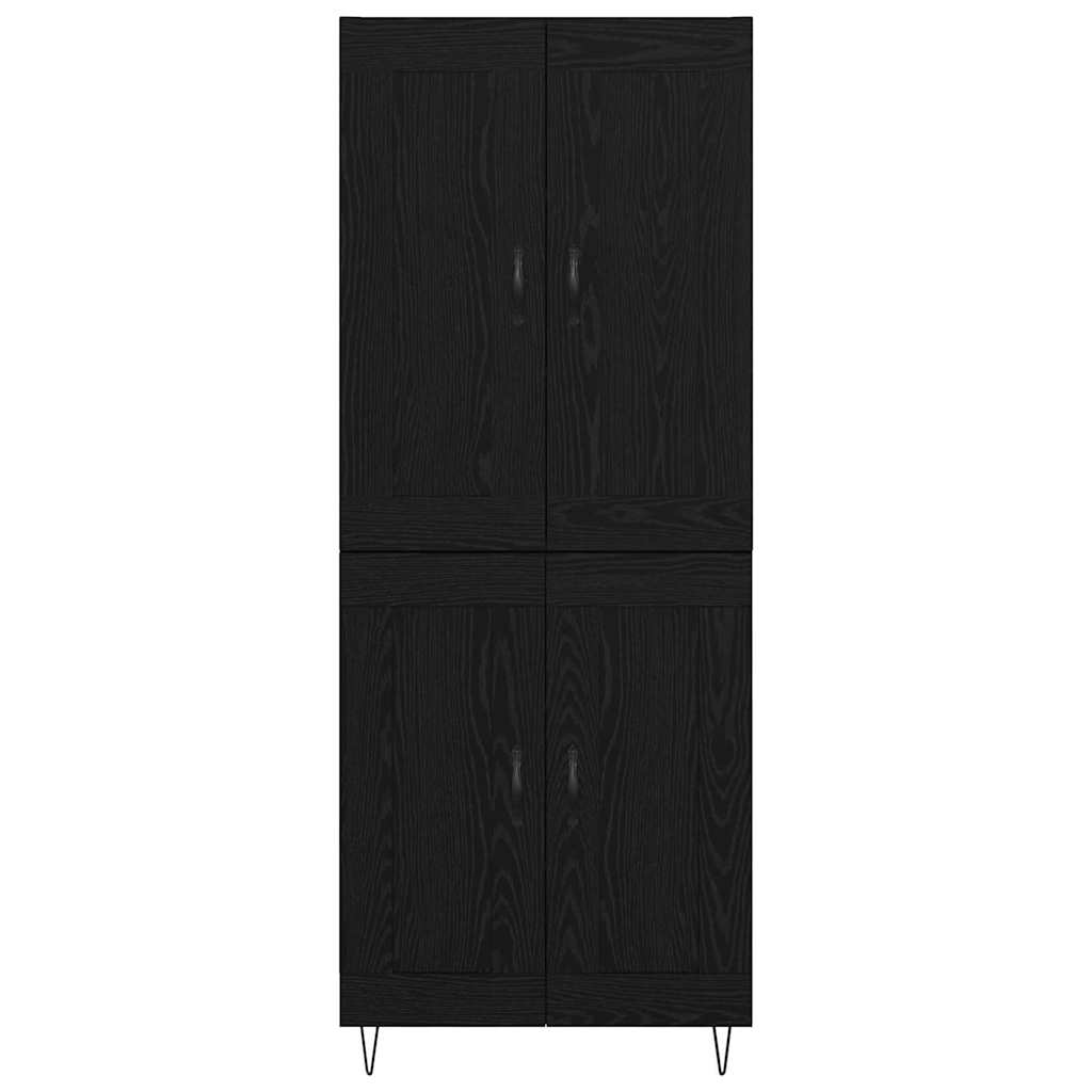 Haut Armoire Chêne noir 69,5 x 34 x 180 cm Bois d'ingénierie - XIOS