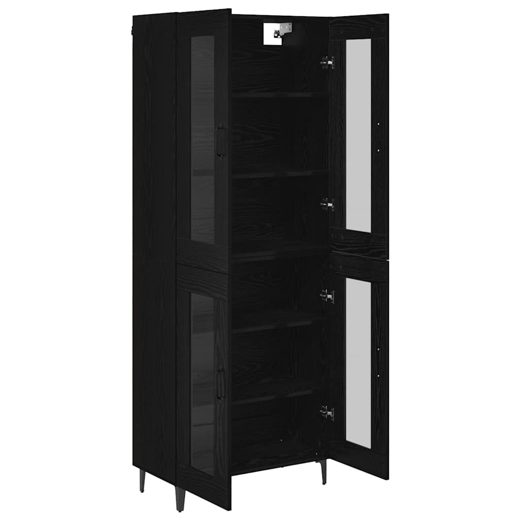 Haut Armoire Chêne noir 69,5 x 34 x 180 cm Bois d'ingénierie - XIOS