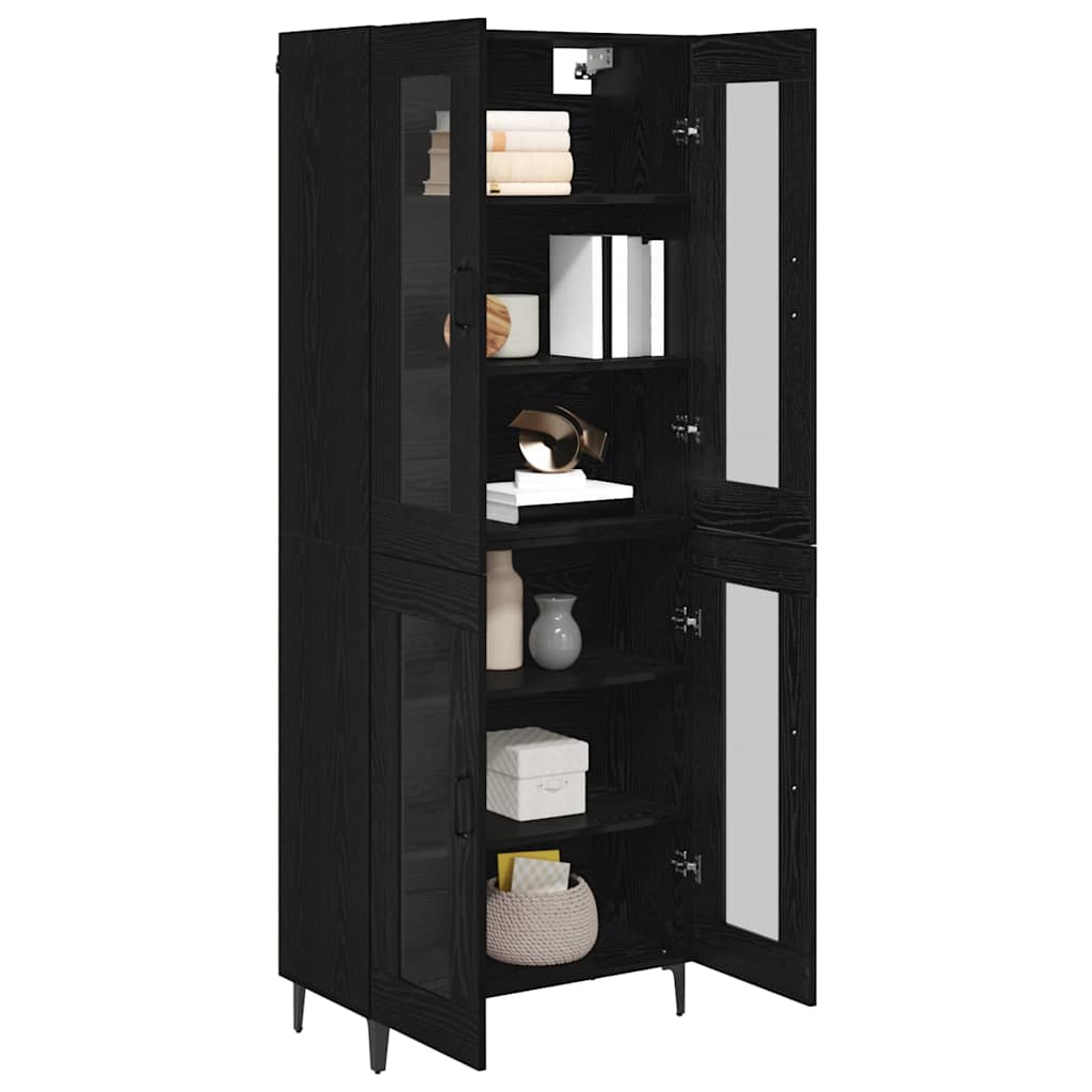 Haut Armoire Chêne noir 69,5 x 34 x 180 cm Bois d'ingénierie - XIOS