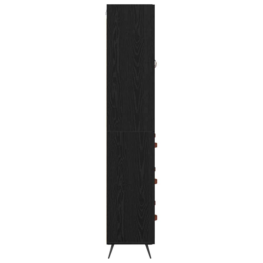 Buffet avec étagère 2 pcs Chêne noir Bois d'ingénierie - XIOS