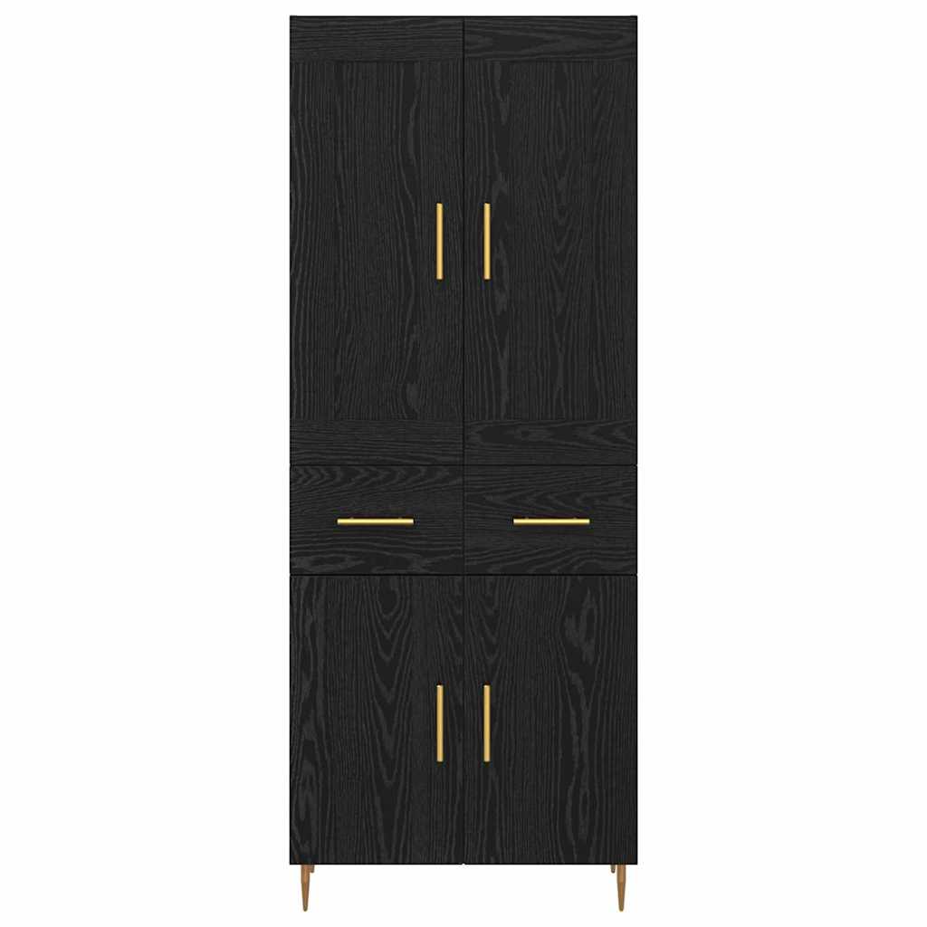 Haut Armoire Chêne noir 69,5 x 34 x 180 cm Bois d'ingénierie - XIOS