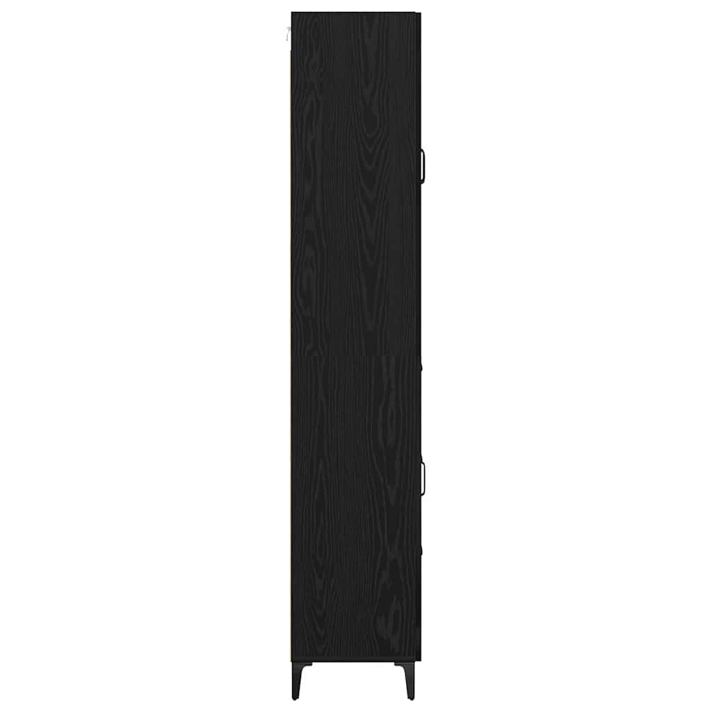 Haut Armoire Chêne noir 69,5 x 34 x 180 cm Bois d'ingénierie - XIOS