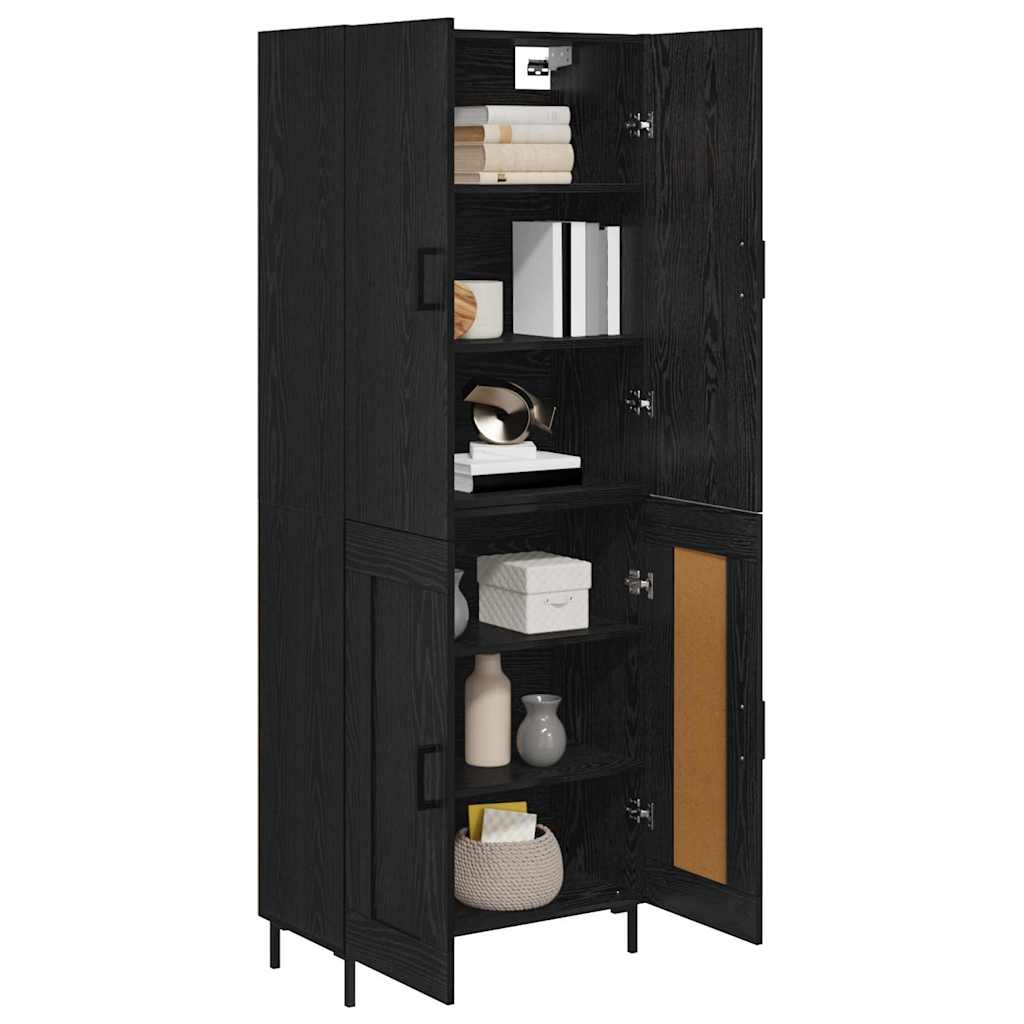 Haut Armoire Chêne noir 69,5 x 34 x 180 cm Bois d'ingénierie - XIOS