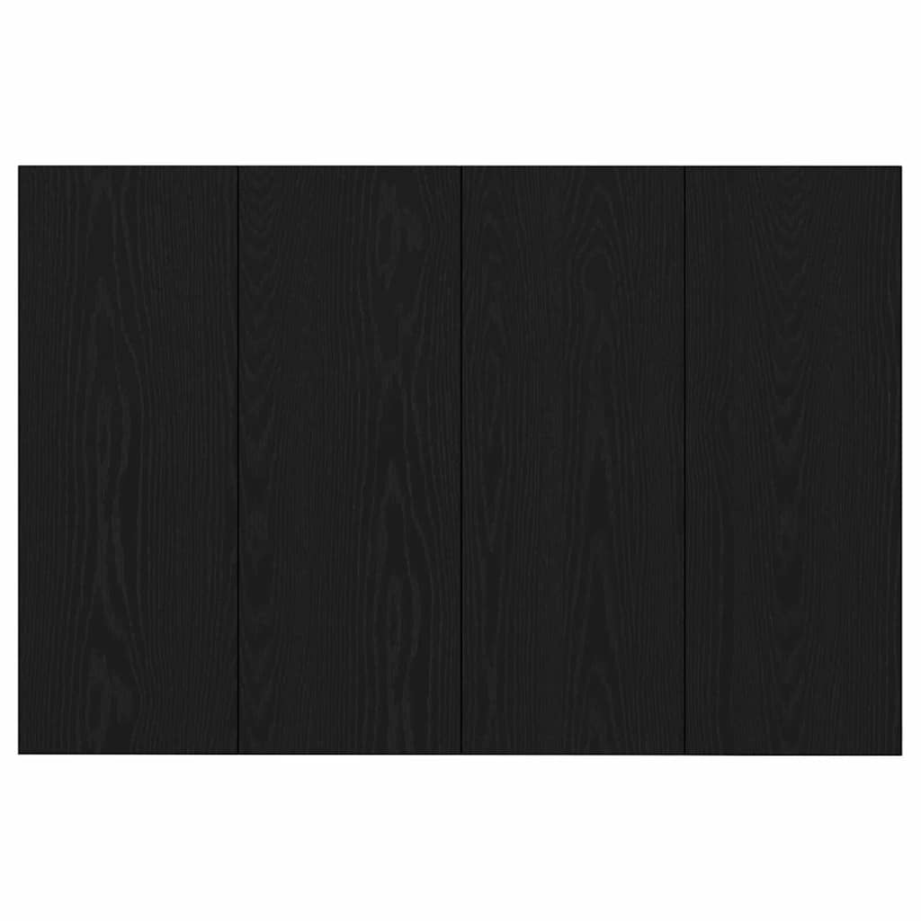 Tête de lit avec armoire 3 pcs Chêne noir Bois d'ingénierie - XIOS